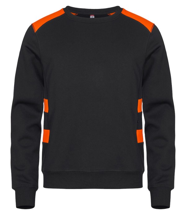 CLIQUE AMBITION ROUNDNECK SIGNAALORANJE