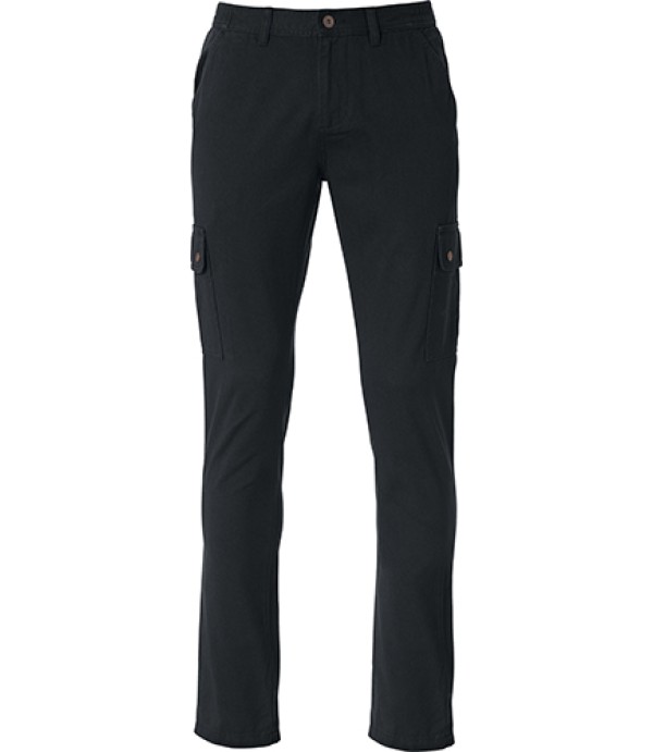 CLIQUE CARGO POCKET PANTS ZWART