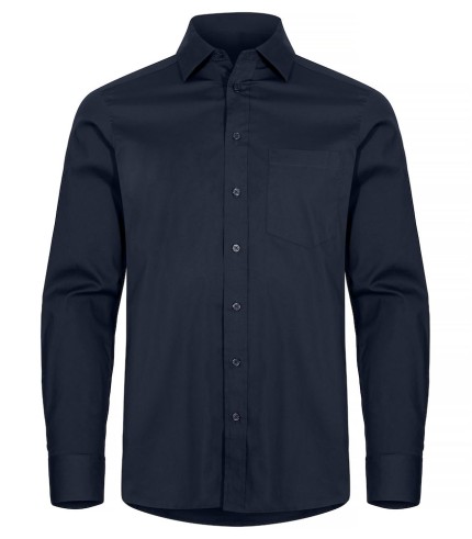 CLIQUE STRETCH SHIRT L/S DARK NAVY