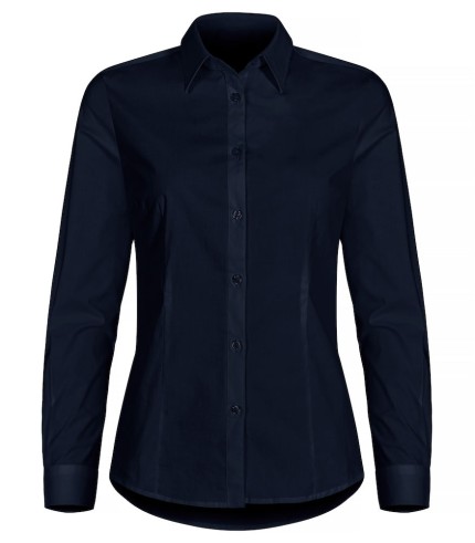 CLIQUE STRETCH SHIRT L/S WOMEN DARK NAVY