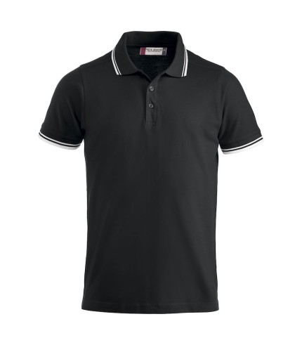 CLIQUE AMARILLO POLO ZWART/WIT