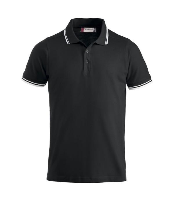 CLIQUE AMARILLO POLO ZWART/WIT