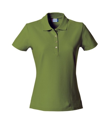 CLIQUE BASIC POLO WOMEN LEGERGROEN