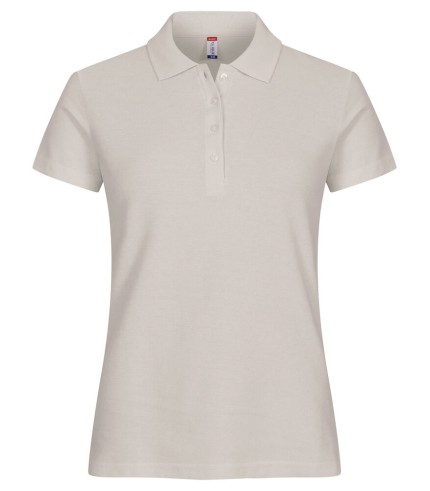 CLIQUE BASIC POLO WOMEN STEENGRIJS