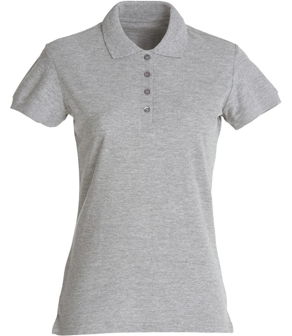 CLIQUE BASIC POLO WOMEN GRIJSMELANGE