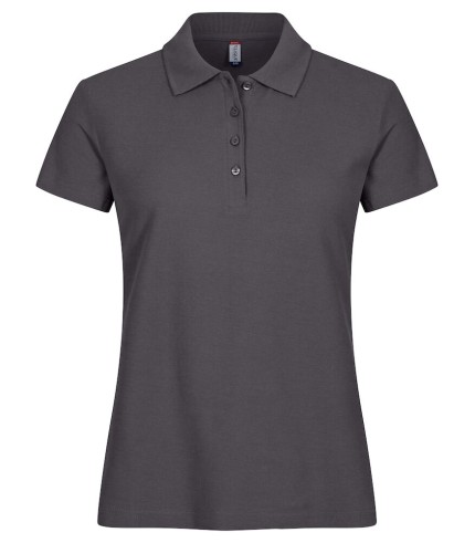 CLIQUE BASIC POLO WOMEN METAALGRIJS