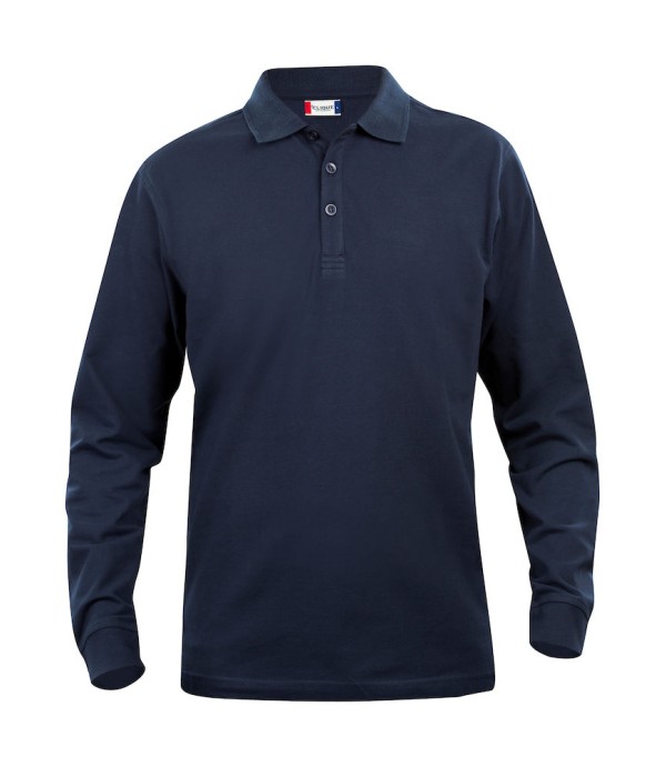 CLIQUE BASIC POLO L/S JUNIOR DARK NAVY