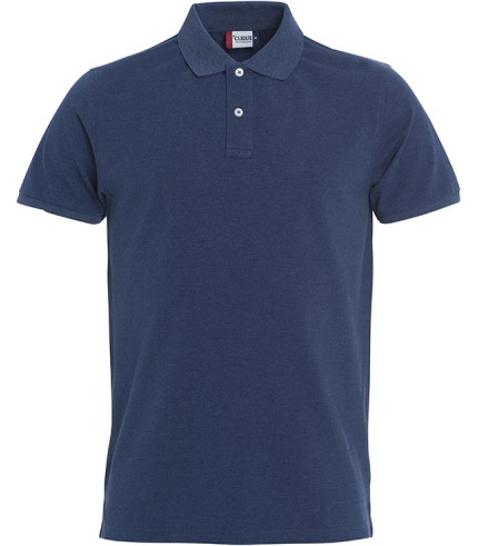 CLIQUE STRETCH PREMIUM POLO BLAUWMELANGE