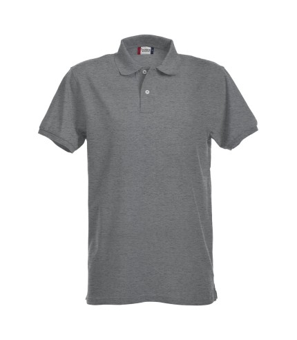 CLIQUE STRETCH PREMIUM POLO GRIJSMELANGE