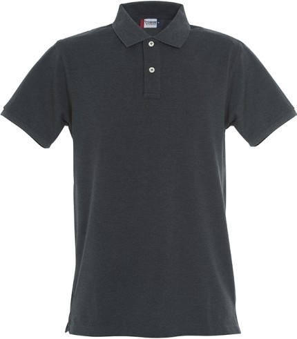 CLIQUE STRETCH PREMIUM POLO ANTRACIET MELANGE