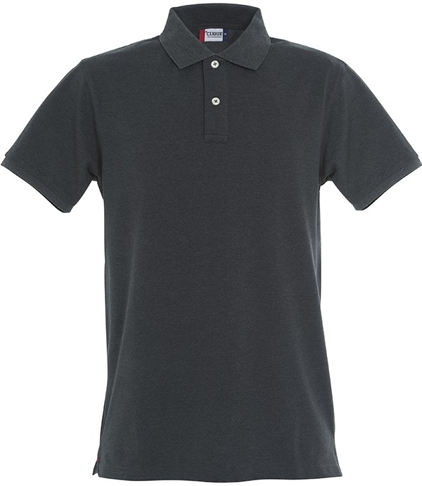 CLIQUE STRETCH PREMIUM POLO ANTRACIET MELANGE