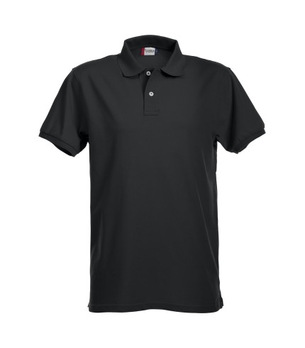 CLIQUE STRETCH PREMIUM POLO ZWART