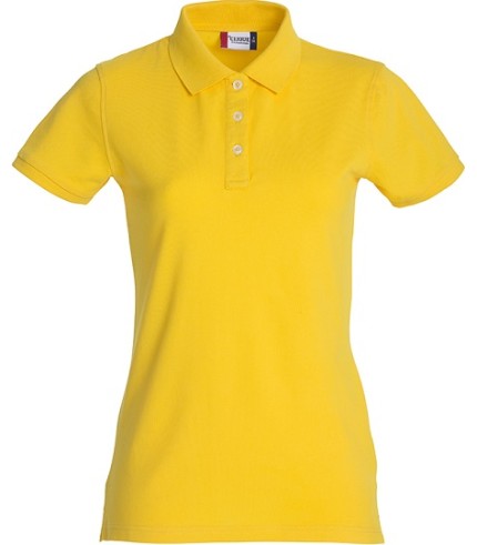 CLIQUE STRETCH PREMIUM POLO WOMEN LEMON