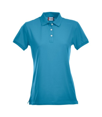 CLIQUE STRETCH PREMIUM POLO WOMEN TURQUOISE
