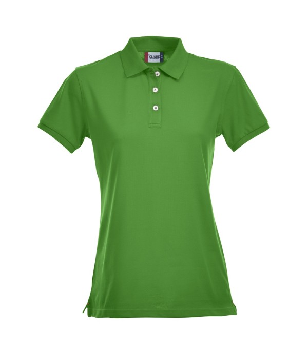 CLIQUE STRETCH PREMIUM POLO WOMEN APPELGROEN