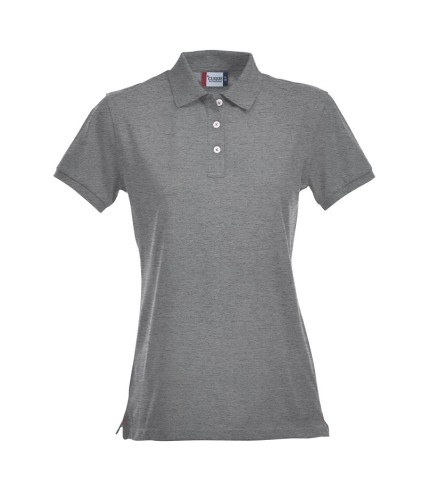 CLIQUE STRETCH PREMIUM POLO WOMEN GRIJSMELANGE