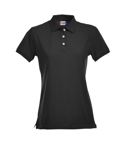 CLIQUE STRETCH PREMIUM POLO WOMEN ZWART