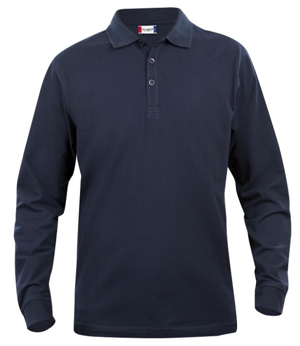 CLIQUE CLASSIC LINCOLN L/S POLO DARK NAVY
