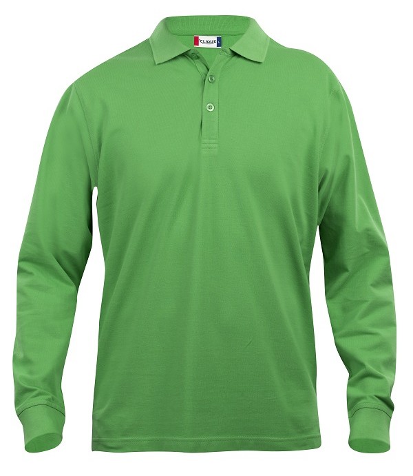 CLIQUE CLASSIC LINCOLN L/S POLO APPELGROEN