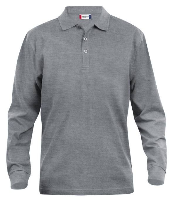 CLIQUE CLASSIC LINCOLN L/S POLO GRIJSMELANGE