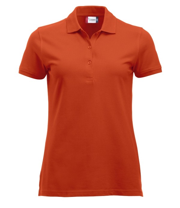 CLIQUE CLASSIC MARION S/S POLO DIEPORANJE