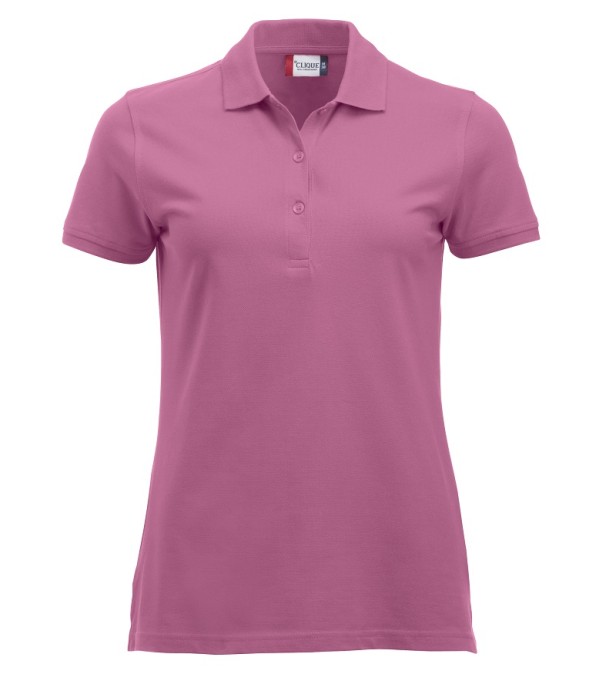 CLIQUE CLASSIC MARION S/S POLO HELDER ROZE