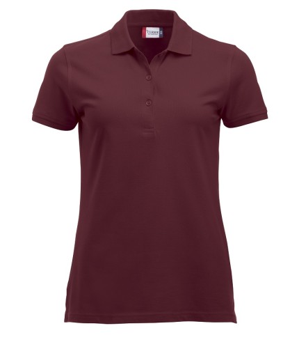 CLIQUE CLASSIC MARION S/S POLO BORDEAUX