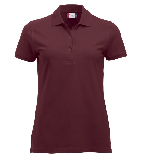 CLIQUE CLASSIC MARION S/S POLO BORDEAUX