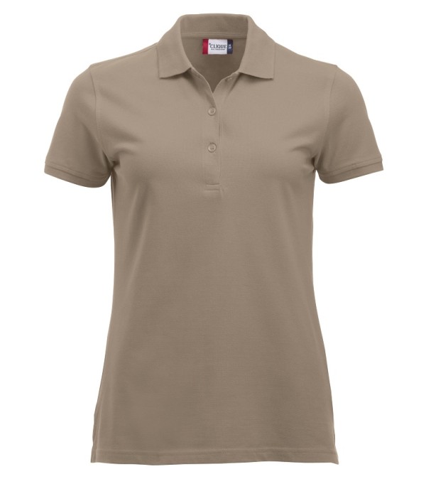 CLIQUE CLASSIC MARION S/S POLO CAFFE LATTE
