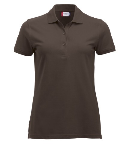 CLIQUE CLASSIC MARION S/S POLO DARK MOCCA