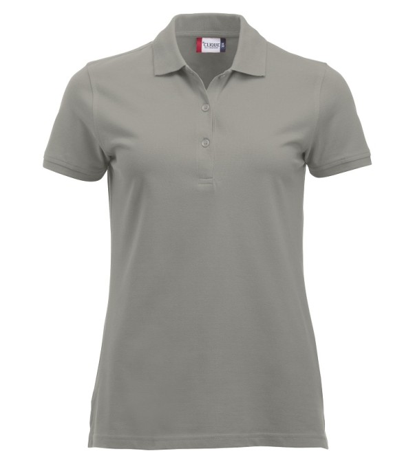 CLIQUE CLASSIC MARION S/S POLO ZILVERGRIJS