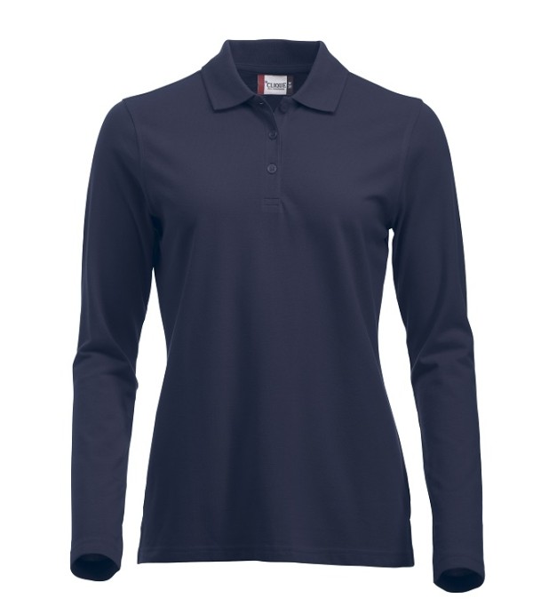CLIQUE CLASSIC MARION L/S POLO DARK NAVY