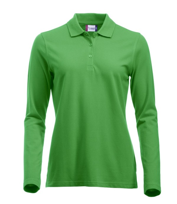 CLIQUE CLASSIC MARION L/S POLO APPELGROEN