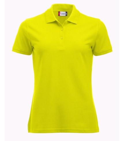 CLIQUE MANHATTAN WOMEN POLO SIGNAALGEEL