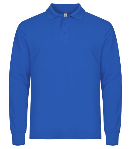 CLIQUE MANHATTAN L/S POLO KOBALT
