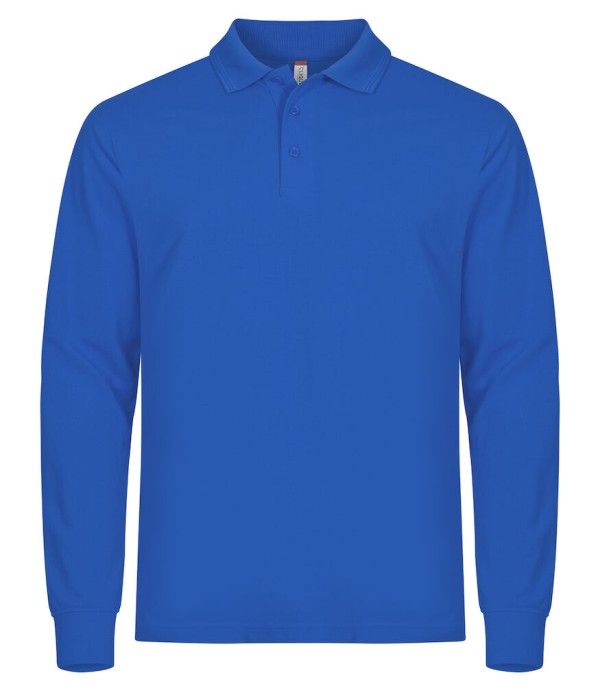 CLIQUE MANHATTAN L/S POLO KOBALT