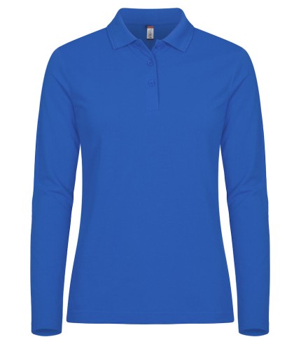 CLIQUE MANHATTAN WOMEN L/S POLO KOBALT