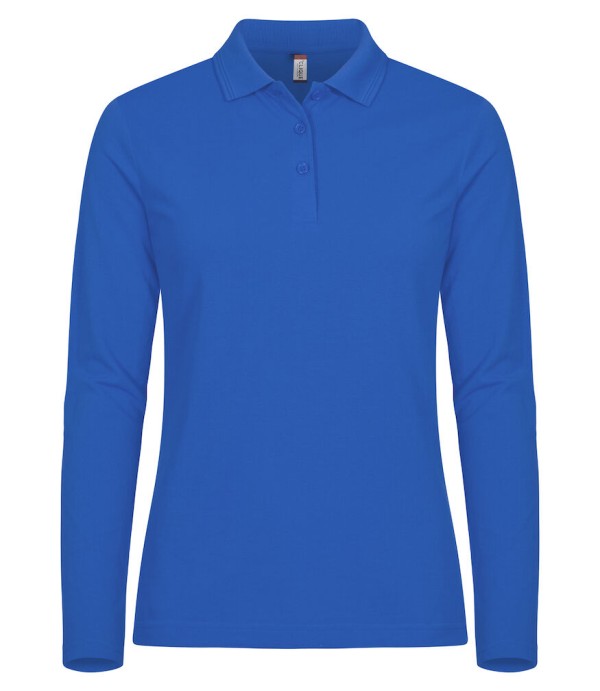 CLIQUE MANHATTAN WOMEN L/S POLO KOBALT