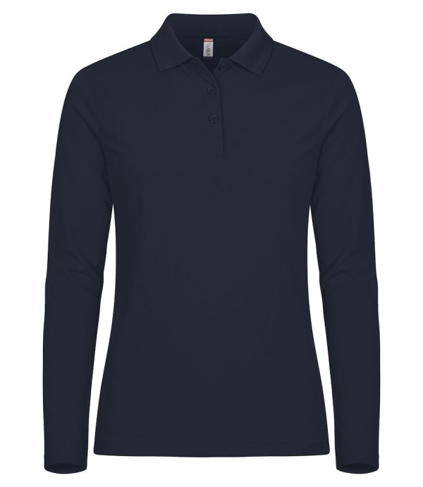 CLIQUE MANHATTAN WOMEN L/S POLO DARK NAVY