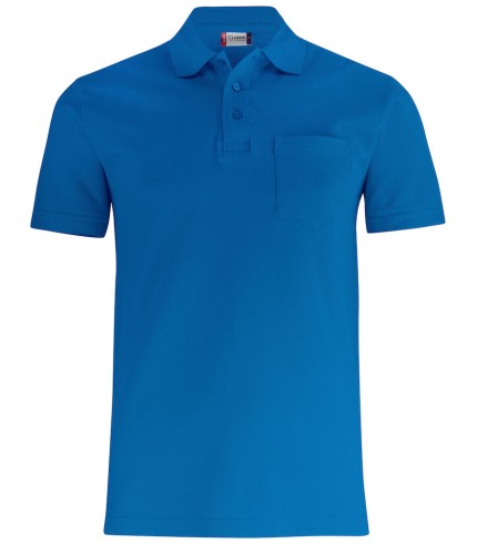 CLIQUE BASIC POLO W. POCKET KOBALT