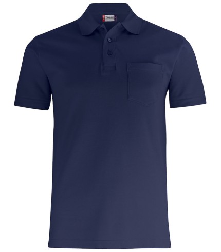 CLIQUE BASIC POLO W. POCKET DARK NAVY