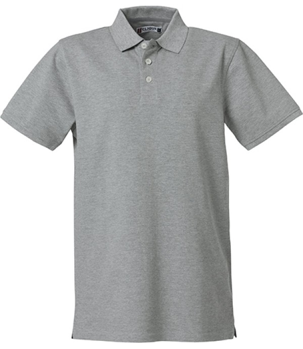 CLIQUE HEAVY PREMIUM POLO GRIJSMELANGE