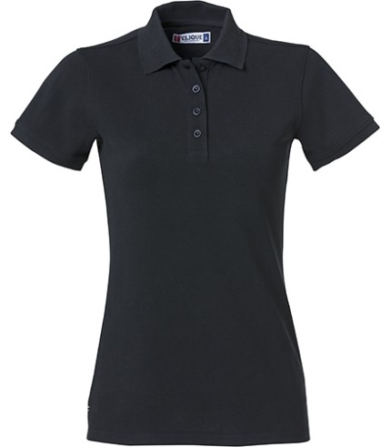 CLIQUE HEAVY PREMIUM POLO WOMEN ZWART