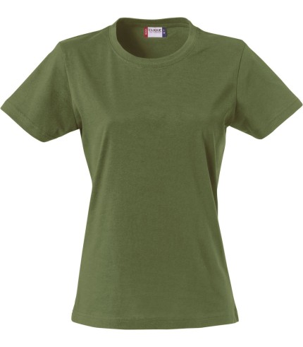 CLIQUE BASIC-T WOMEN LEGERGROEN