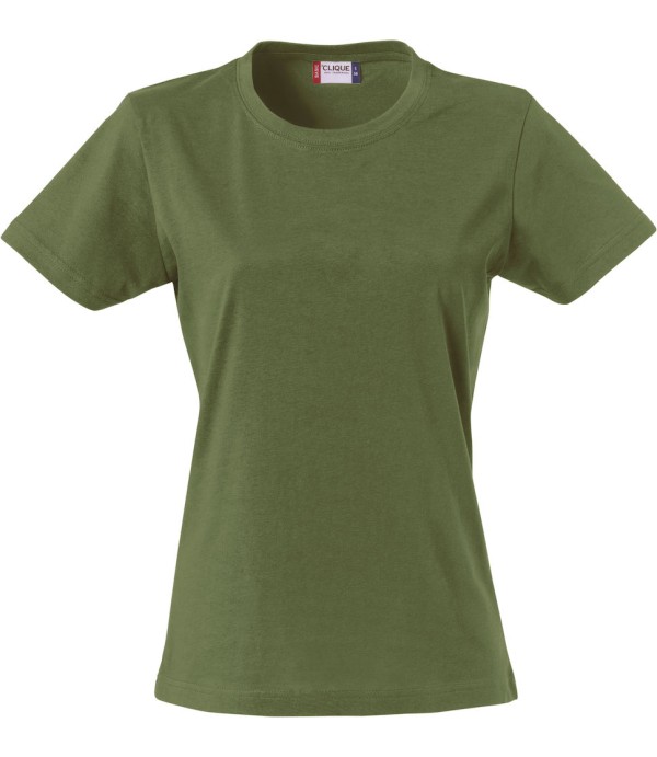 CLIQUE BASIC-T WOMEN LEGERGROEN