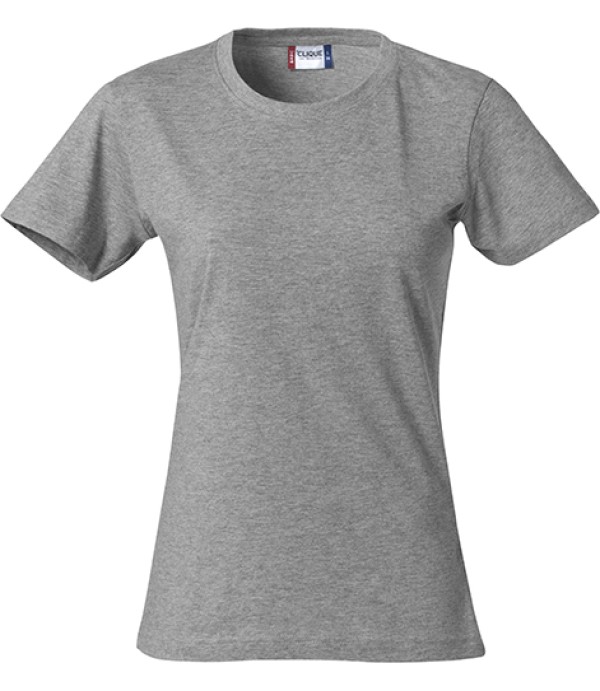 CLIQUE BASIC-T WOMEN GRIJSMELANGE