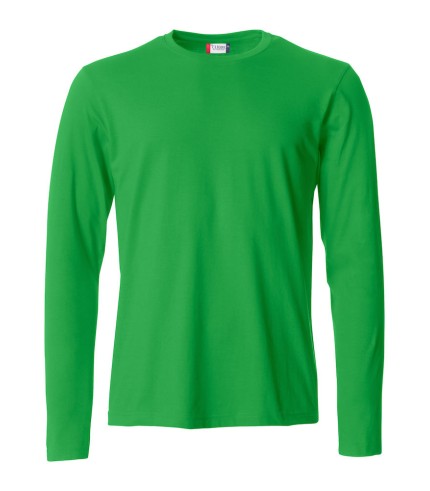 CLIQUE BASIC-T L/S APPELGROEN