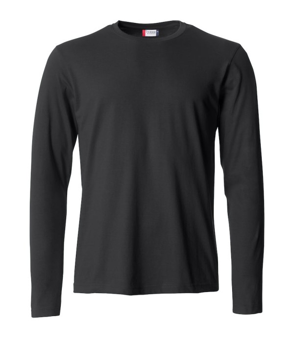 CLIQUE BASIC-T L/S ZWART
