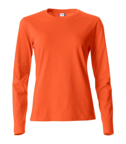 CLIQUE BASIC-T L/S WOMEN DIEPORANJE
