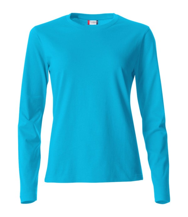 CLIQUE BASIC-T L/S WOMEN TURQUOISE